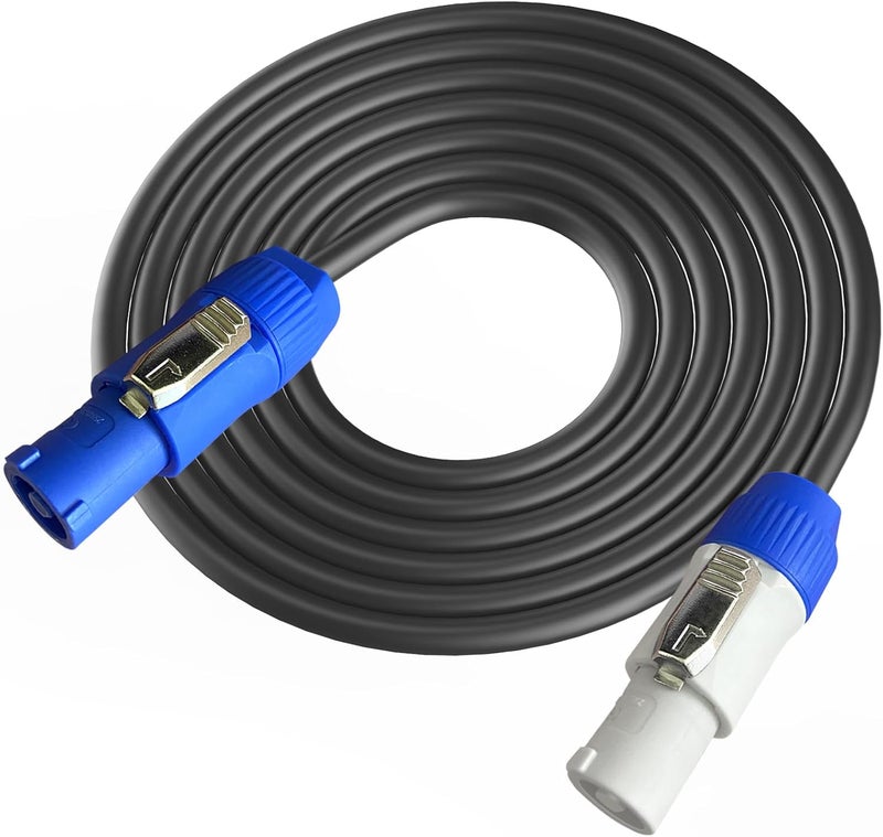 SYBECHATF PowerCon Power Cable AC PowerCon Input to PowerCon Output 12AWG 3 Pin Power Extension Cable for LED Screen Beam Moving Head Light, Stage Light Power,Audio Video Equipment and More-15FT - Image 1